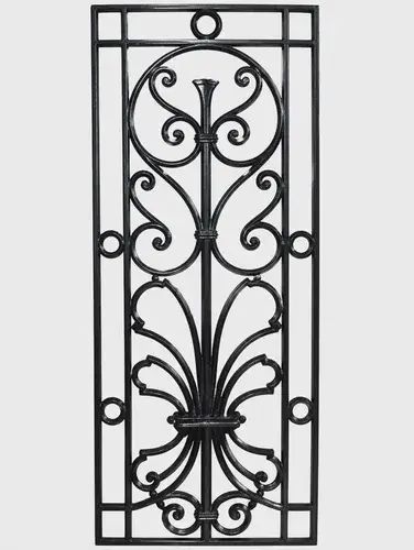 Reja ventana De Fundición Godoy 140x35 M Para Casa Negro
