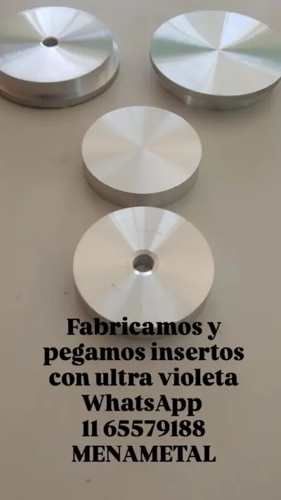 Pegado de insertos en vidrio con ultra violeta 