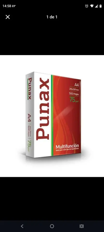 Pack x 12 Resmas Punax Multifunción A4 75 grs.