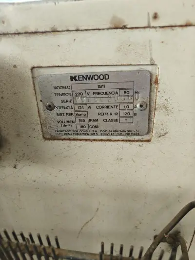 Freezer KENWOOD a Reparar no arranca el compresor 