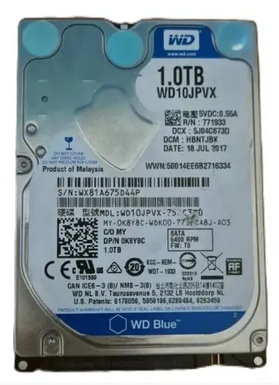  Disco rígido 1TB Notebook
