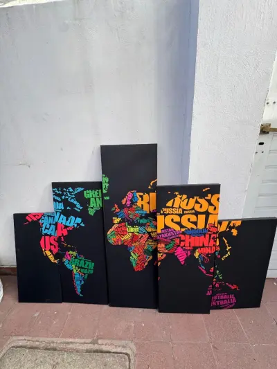 Vendo cuadro 5 piezas
