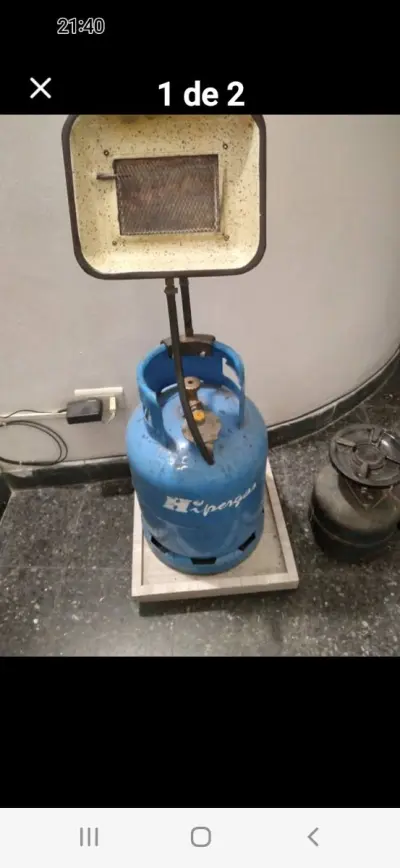 Garrafa 10kg con pantalla con carro para transportar vence 2033 