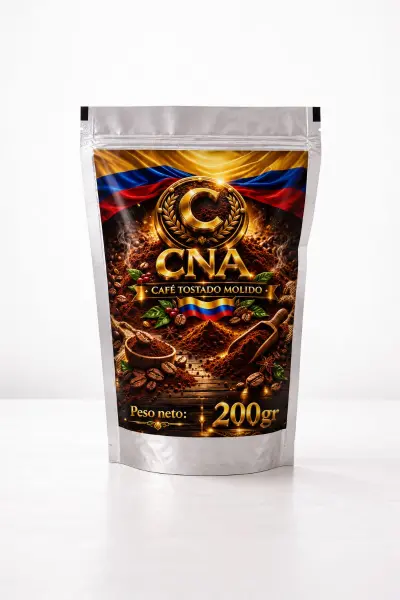 Café tostado colombiano molido