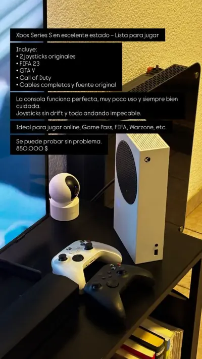 Xbox Series S en excelente estado – Lista para jugar