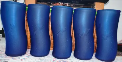 Vasos Azul Cobalto Marca Sprite Originales.