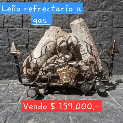Leño reflectario a gas