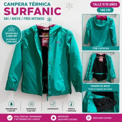 CAMPERA TÉRMICA NIÑOS  - ESPECIAL PARA LA NIEVE, SKI, SNOWBOARD