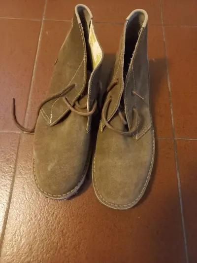 Zapatos bota baja de gamuza