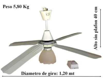 VENTILADOR DE TECHO AXEL MODELO AX-VT4PL
