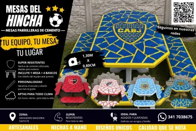 Juego de jardín (Mesas del hincha)