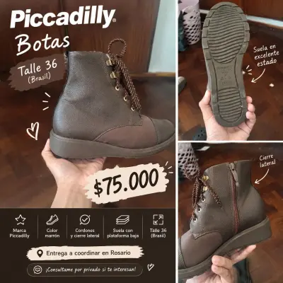 👢 BOTAS PICCADILLY TALLE 36