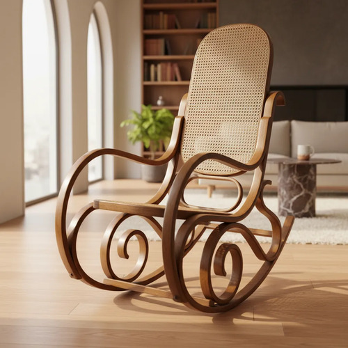 Mecedora Thonet  Madera, Excelente Estado Marrón