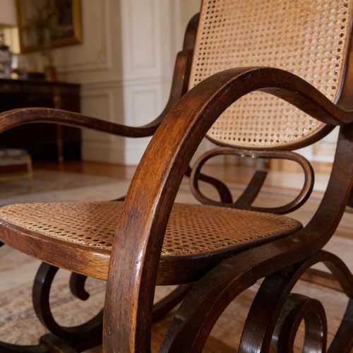 Mecedora Thonet  Madera, Excelente Estado Marrón