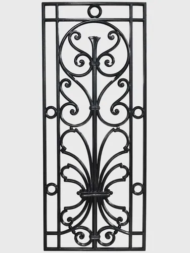 Reja ventana De Fundición Godoy 140x35 M Para Casa Negro