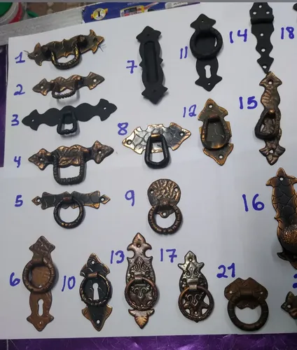 Tirador Manija  Cobre Envejecido Mod 1 Cobre Envejecido Liso