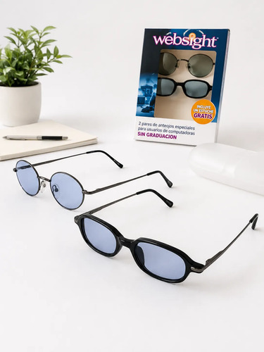 Lentes Filtro Luz Azul Antifatiga Pc Gaming Trabajo +estuche
