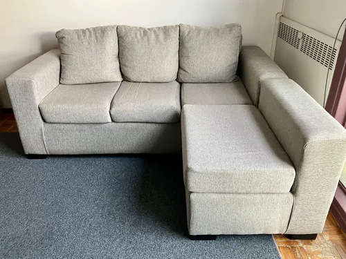 Sofá Sillón Esquinero 3 Cuerpos 180x80x60cm Con Camastro