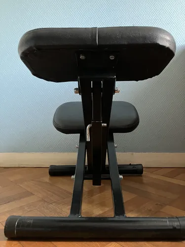 Silla De Rodillas Ergonómica Postural Ajustable Plegable Cuero Sintético