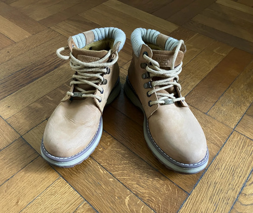 Borcegos Botas Anca & Co Lisboa Cuero Talle 38 Caña Media