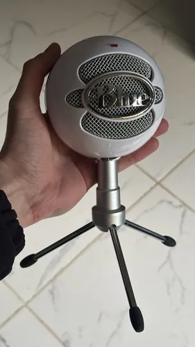 Micrófono Condensador Blue Snowball Ice Usb Cardioide Blanco