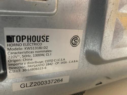 Horno Top House Kws1318j-d2 Multigas Plateado