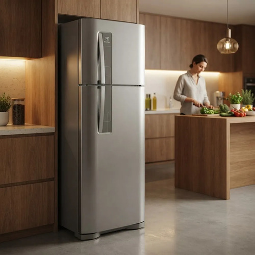 Heladera Electrolux Heni3500p Inverter Plata