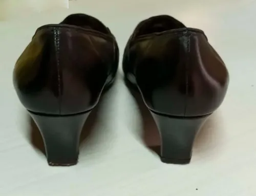 Zapatos Mujer San Crispino Taco 1/2 Cuero Negro 37