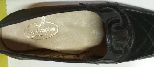 Zapatos Mujer San Crispino Taco 1/2 Cuero Negro 37