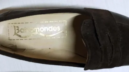 Zapatos Bahamondes 37 Tipo Mocasín Cuero Gamuza Marrón