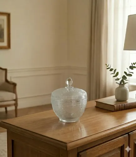 Caramelera Bombonera Vidrio Vintage Cristal