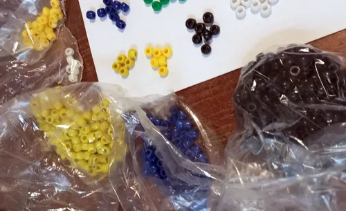 Canutillos Cuentas Armado Bijú + Pulsera Pack x995 unids.