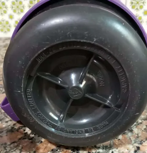 Termo Thermos Vidrio: Té, Café, Mate Con 2 Tazas - 1 Litro Violeta