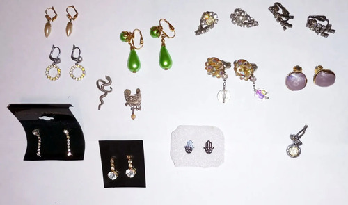 Clip Aros Pasadores Trepadores Varios X13 Pares + 3 (de vidriera)