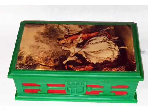 Caja Musical Retro Baile Barroco, Música Minuet Verde Baile Barroco