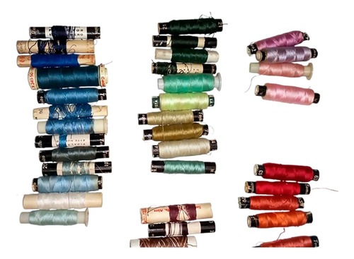Hilo Coser Cadena Tomasito Bobinas X54 + Otros Arts. Lote Multicolor