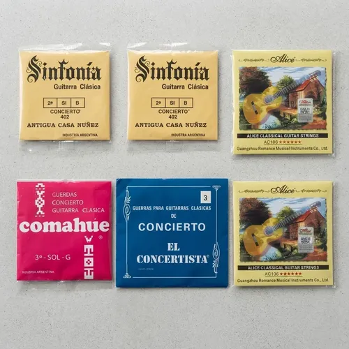 Cuerda Guitarra Clásica Lote X16 Leer Descrip.s/uso