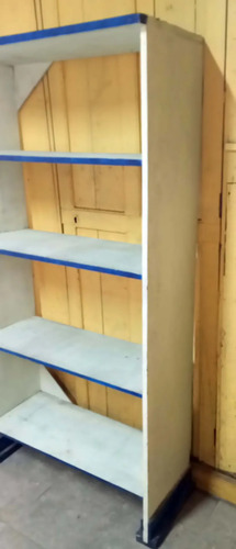 Biblioteca Horizontal De Madera Pintada A Mano