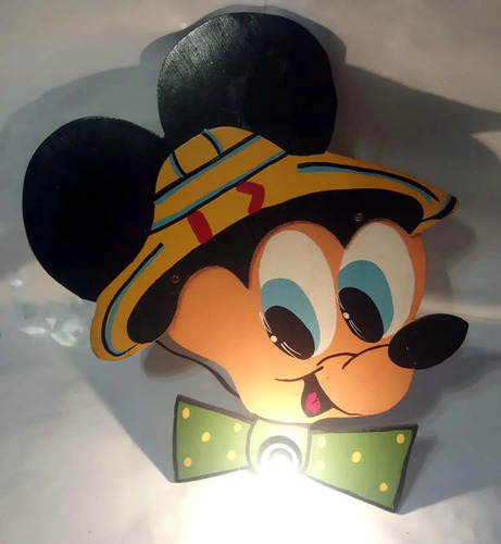 Lámpara de pared Mickey Mouse Infantil retro