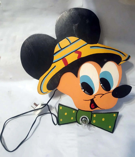 Lámpara de pared Mickey Mouse Infantil retro
