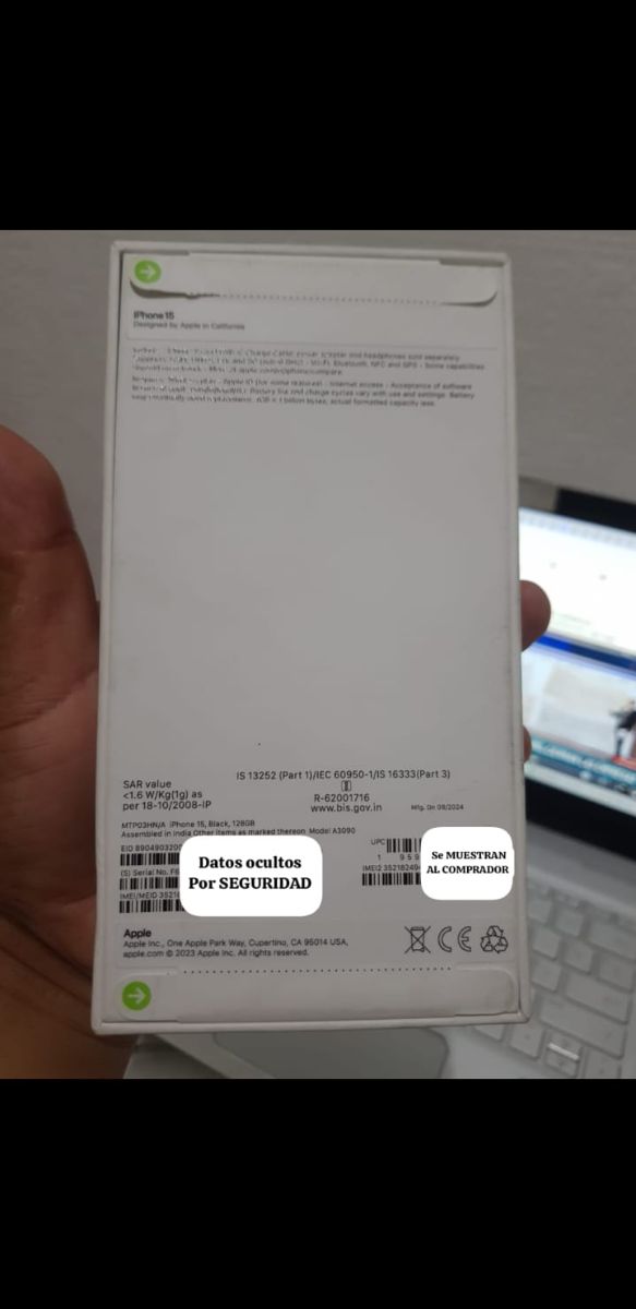 iPhone 15 128GB NUEVO SELLADOS 