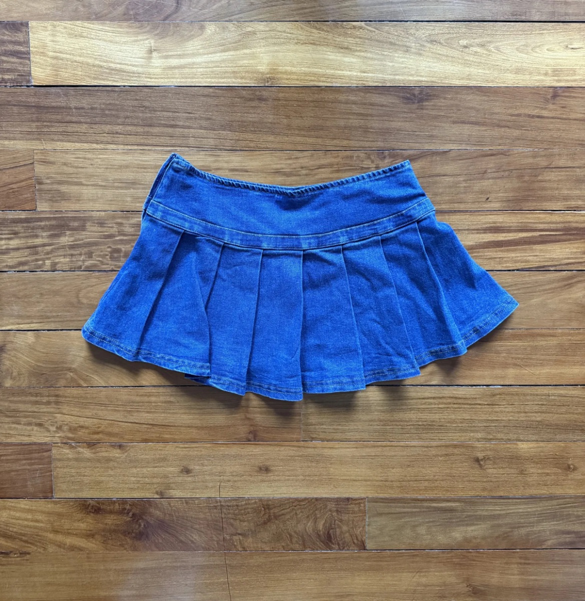 Pollera Tableada de jean Nueva