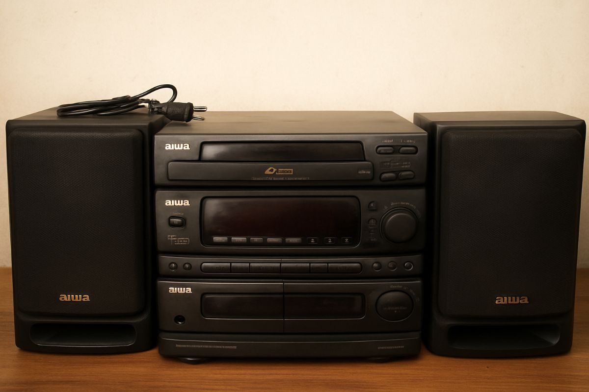Equipo de música AIWA antiguo – (Funcional)