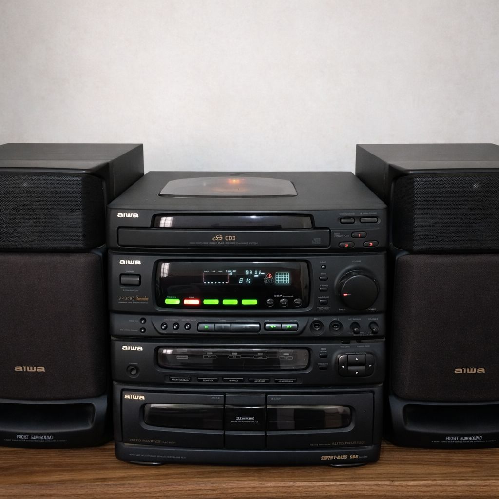 Equipo de música AIWA antiguo – (Funcional)