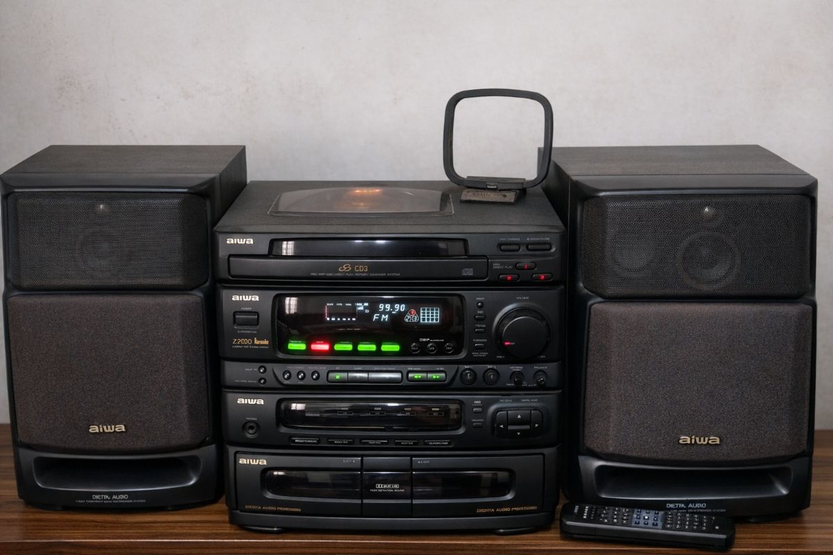 Equipo de música AIWA antiguo – (Funcional)