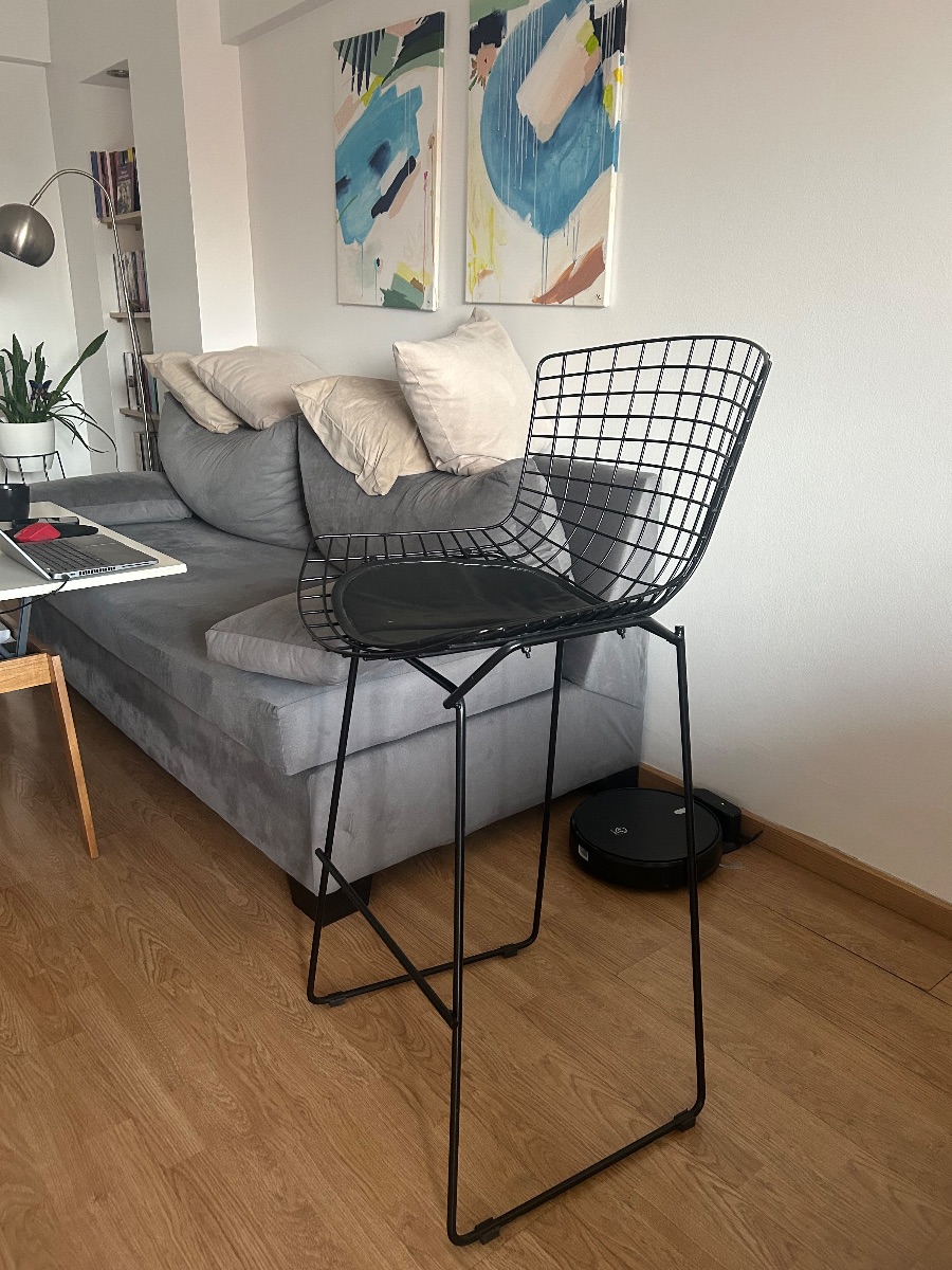 Banquetas Bertoia Altas Diseño Clásico Moderno