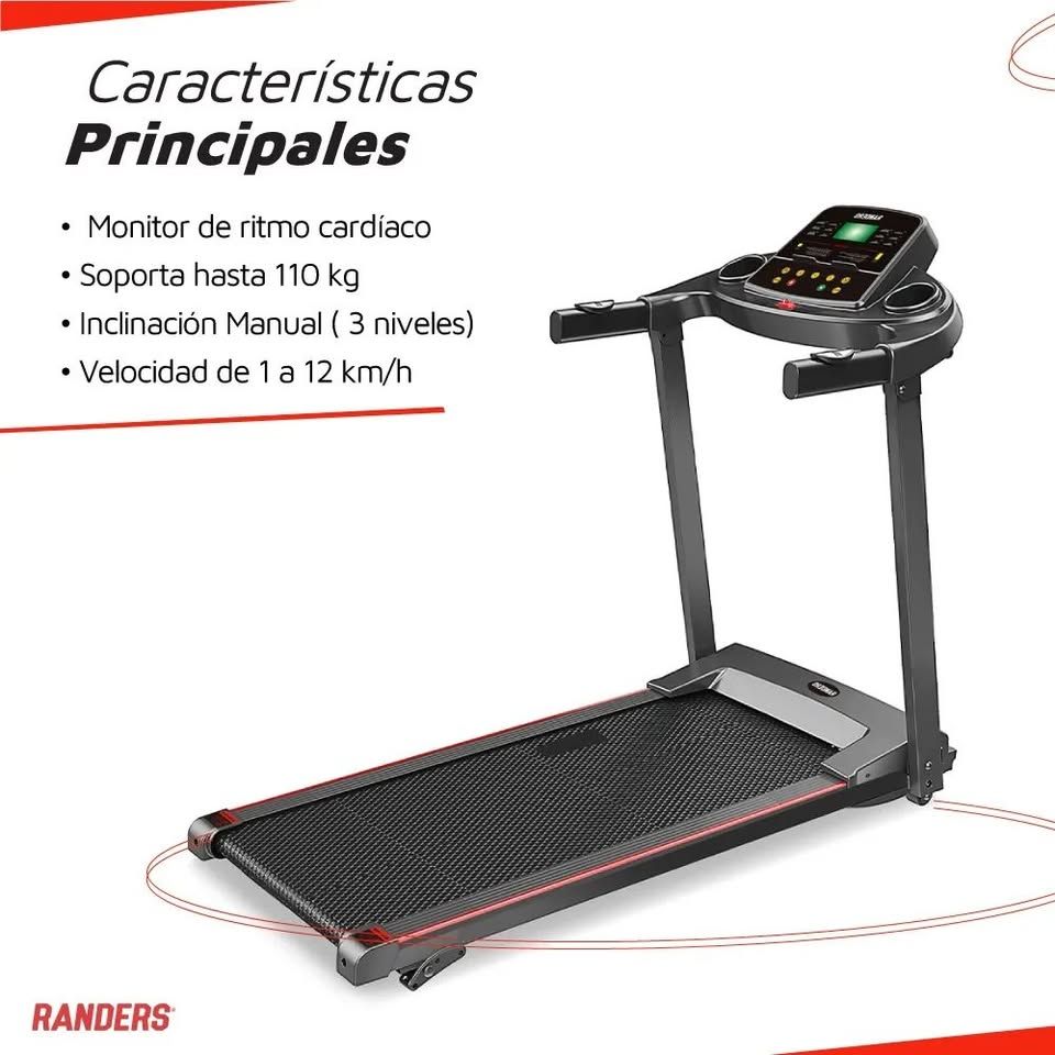Cinta Caminadora Motorizada Randers Arg-420 12 Km/h