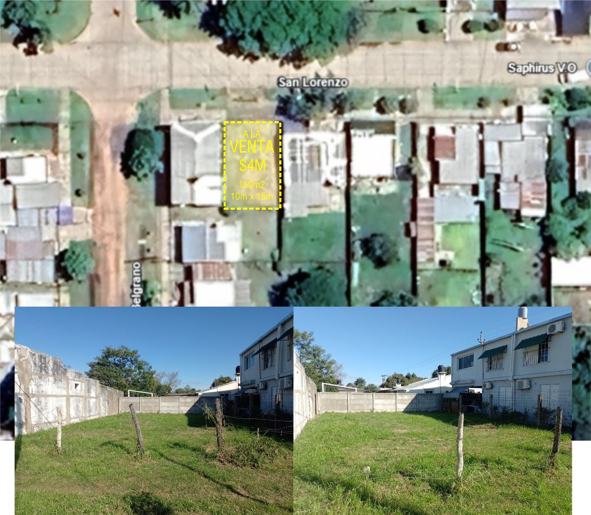 Vendo terreno 1 en Villa Ocampo!