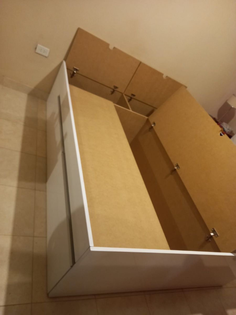 Cama box solo base con 6 cajones y 3 bauleras 