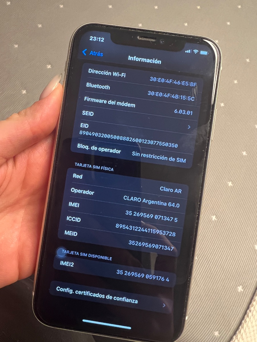 iphone 11, 128gb usado